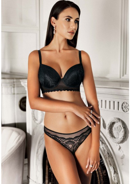 Iç Giyim Newbra Dantelli C Cup Sütyen Slip Külot Takım
