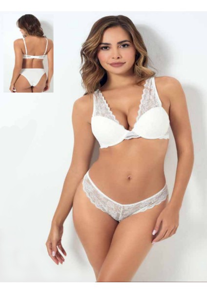 Iç Giyim Godewo Dantelli Balenli Destekli Takım