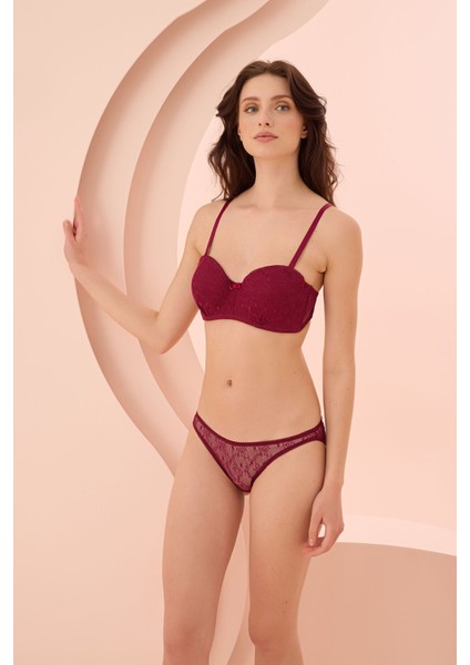 Iç Giyim Nbb Balensiz Desteksiz Straplez Sütyen Külot Takım