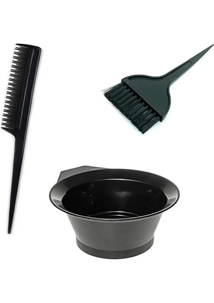 3 Parça Saç Boyama Seti Krepe Tarağı Boya Kabı Boya Tarağı Seti fiyatları