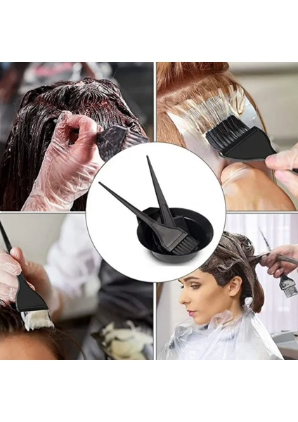 3 Parça Saç Boyama Seti Krepe Tarağı Boya Kabı Boya Tarağı Seti modelleri