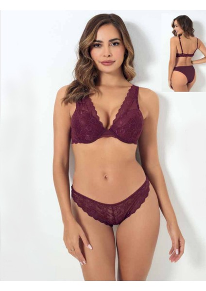 Iç Giyim Godewo Dantelli Balenli Destekli Takım