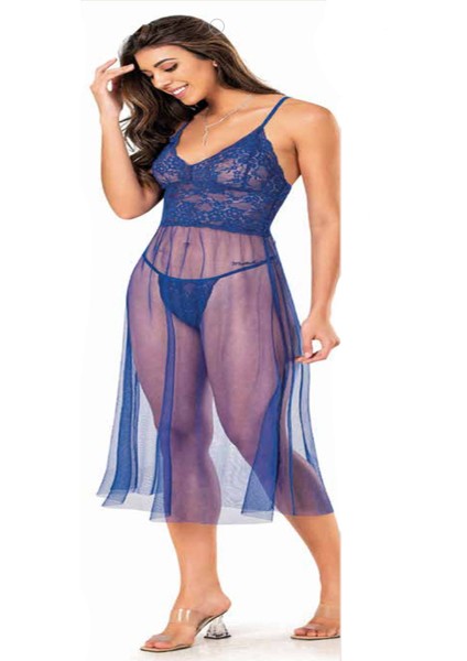 Iç Giyim Uzun Tül Gecelik