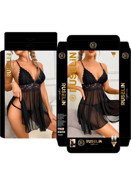 Iç Giyim Ruselin Fantezi Tül Gecelik