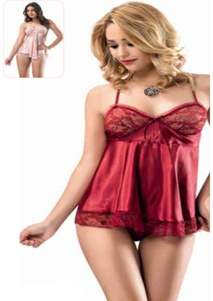 Iç Giyim Moongirl Fantezi Saten Gecelik