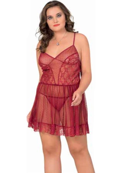 Iç Giyim Moongirl Fantezi Büyük Beden Tül Gecelikler