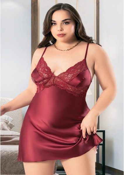 Iç Giyim Miss Laris Saten Büyük Beden Gecelik fiyatları