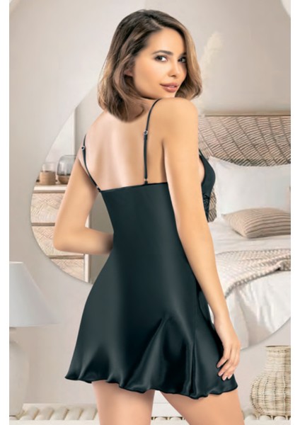 Iç Giyim Miss Laris Saten Dantel Şık Gecelik fiyatları