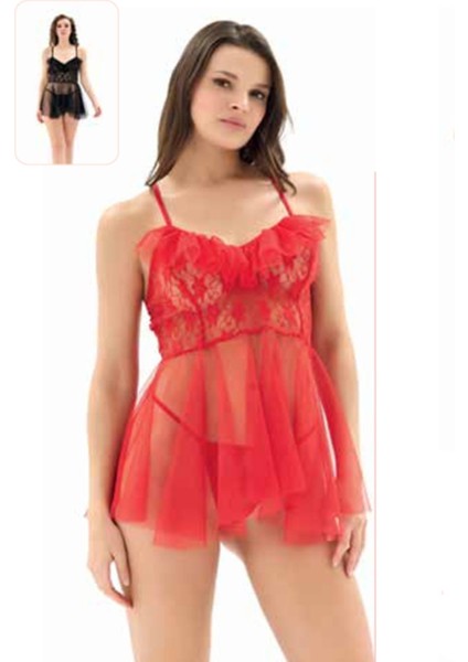 Iç Giyim Moongirl Fantezi Şeffaf Tül Gecelik