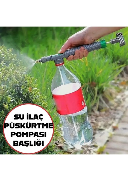 Yüksek Basınçlı Şişe Uyumlu Su Püskürtücü Pompa Su Püskürtme Sulama Başlığı