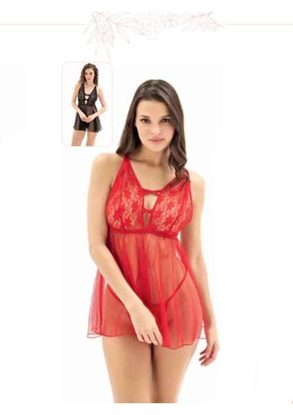 Iç Giyim Moongirl Fantezi Şeffaf Tül Gecelik