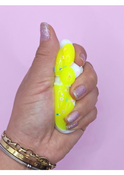 Beyaz Pati Taba Squishy Kedi Pati Sıkma 7 cm Pullu Pati Sukuşi - Sarı fırsatları