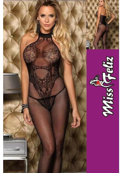 Iç Giyim Miss Feliz Fantezi Vucüt Çorapları Büyük Beden