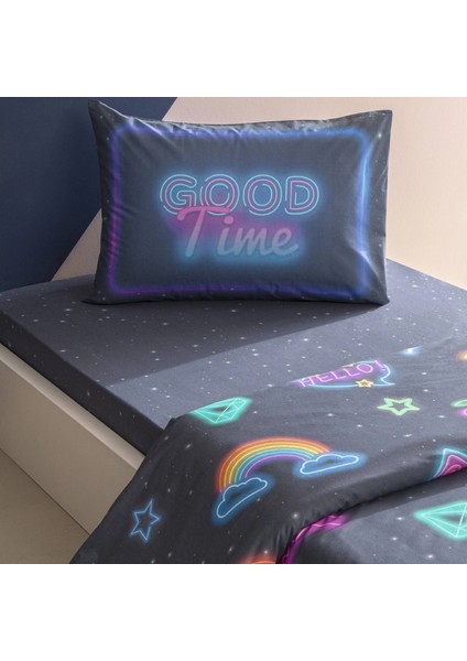 Genç Modası Ranforce Tek Kişilik Nevresim Takımı Vıbra Mor modelleri