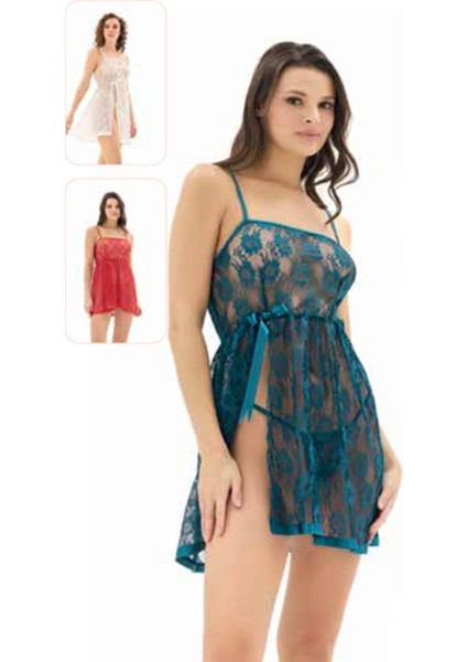 Iç Giyim Moongirl Fantezi Işlemeli Tül Gecelik