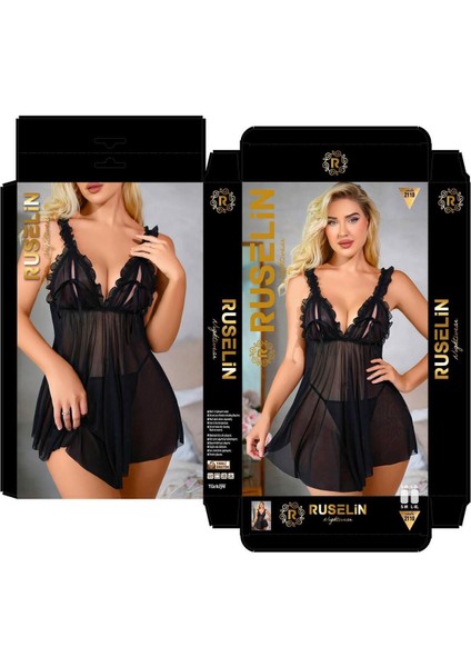 Iç Giyim Ruselin Fantezi Tül Gecelik