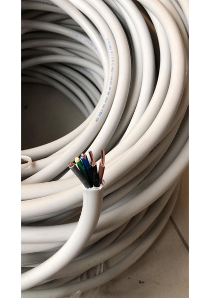 5x6 Mm2 Antigron Kablo Beyaz 10 Metre