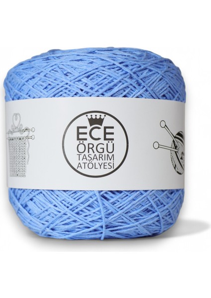 Gök Mavi, Bükümlü %100 Koton Örgü Ipi (200 Gr.) fiyatları