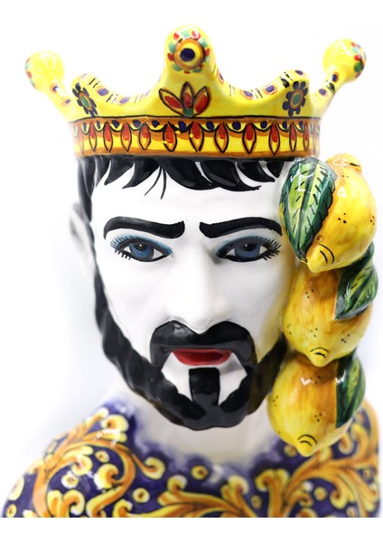 Moor Dekoratif Desenli Büst Heykeli modelleri