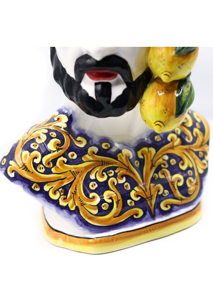 Moor Dekoratif Desenli Büst Heykeli indirimleri