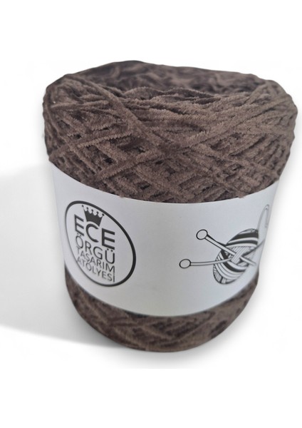 Vizon Rengi, Ince, Yassı Kadife Örgü Ipi (200 Gr.) modelleri