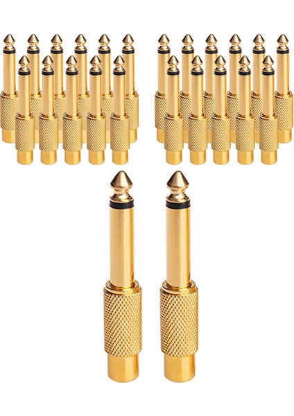 24 Adet Dişi 65 mm Ila 635 mm Mono Fiş Ses Konnektörü (Yurt Dışından)