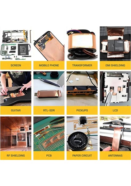 Gitar Için Bakır Folyo Bant Elektriksel Iletken Yapıştırıcı (Yurt Dışından) fırsatları