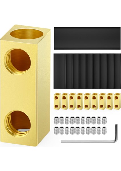 10 Adet 4AWG 60A Kare Hızlı Kablolama Bağlantı Terminali Kablo Konnektörü (Yurt Dışından)