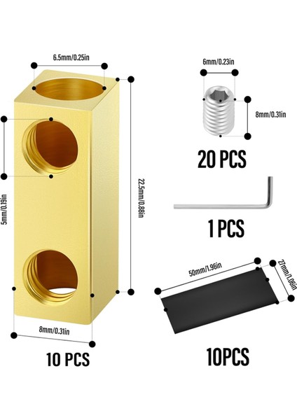 10 Adet 4AWG 60A Kare Hızlı Kablolama Bağlantı Terminali Kablo Konnektörü (Yurt Dışından) fiyatları