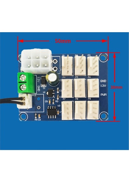 Pwm Hız Kontrol Cihazı 12V Sıcaklık Ölçüm Kontrol Fanı (Yurt Dışından) modelleri