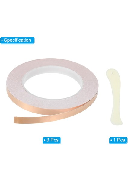 36 Yard 38 Inç Bakır Folyo Bant 3 Rulo Bakır Bant Tek Taraflı (Yurt Dışından) modelleri