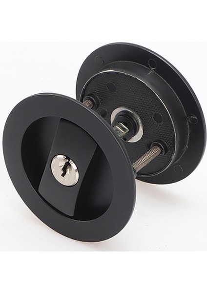 Sürgülü Cep Kapı Kilidi Siyah Gizlilik Yuvarlak Cep (Yurt Dışından) fiyatları