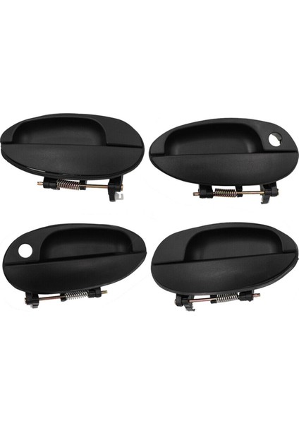 4pcs Ön Dış Dış Dış Kapı Kolu Daowoo Matiz &amp; Chevrolet Spark Için Set 1998 1999 2000 2001 2002 03 04 2005 (Yurt Dışından)