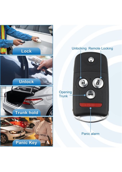 4 Düğme Anahtarsız Giriş Uzaktan Kumanda Değiştirme Anahtarı Fob Smart Fob OUCG8D-439H-A Acura Tl 2007-2008 313.8MHZ 46CHIP (Yurt Dışından) indirimleri