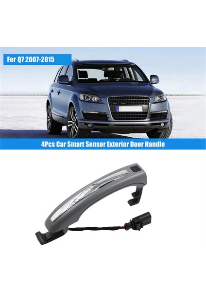 Araba Akıllı Dış Kapı Tutucu 4L0837205B 4L0837207A Audi Q7 Için 2007-2015 Dış Kapı Kolu W/anahtar Düğmesi 4l0 837 205B (Yurt Dışından) fiyatları
