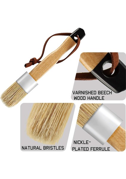 Mobilyaları Cilalamak Için Tebeşir ve Balmumu Boya Fırçası Yuvarlak Balmumu Fırçaları (Yurt Dışından) modelleri