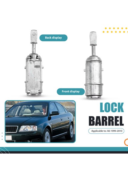 Audi A6 1999-2010 Için Araba Sol Kapı Kilidi Namlu Seti Araba Kapısı Kilit Silindiri (Yurt Dışından) indirimleri