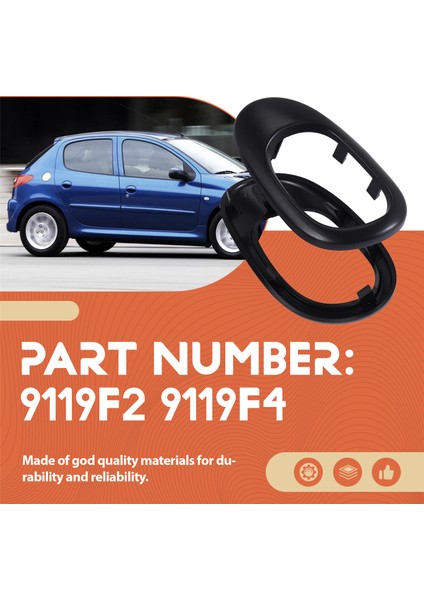 Iç Kulplar Çerçeve Kapak Iç Kapı Tutucu Kabul Kalpi Peugeot 206 207 Citroen C2 Için 9119F2 9119F4 (Yurt Dışından) fırsatları