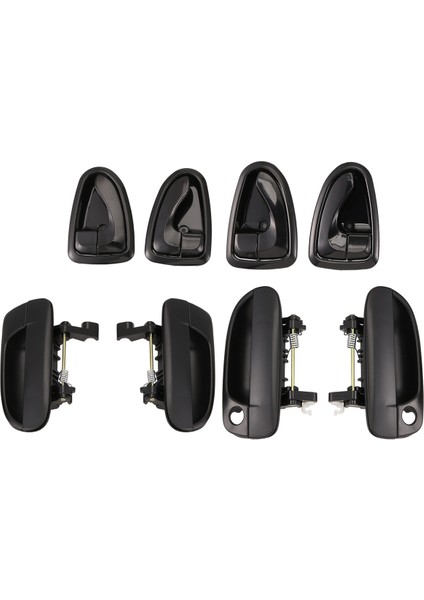 8pcs Hyundai Accent 1.5l 1.6l 2000-2006 Siyah Için Kapı Kolunun Içindeki Kapı Kolunun Sağ Tarafı Sol Ön Kapı Kolu (Yurt Dışından)