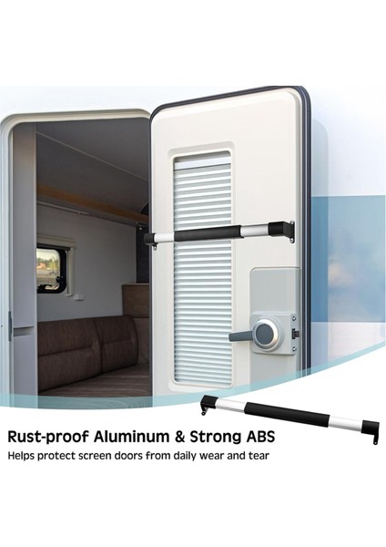 Rv Ekran Kapı Kolu Tutma Çubuğu, 21-5/8 Ila 28-5/8 Inç Rv Ekran Kapı Kolu, Rv Ekran Kapısı 2pcs Arasında Ayarlanabilir (Yurt Dışından) fiyatları