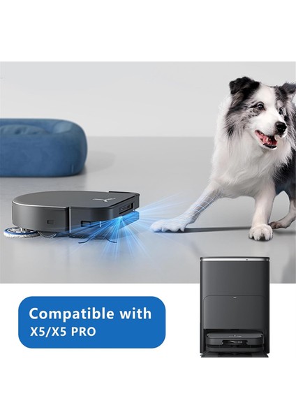 Ecovacs Deebot X5 Omnı Robot Vacum Seğerleri Ana Sade Fırch Hepa Filtre Mop Bez Tuz Çantaları Yedek Parçalar (Yurt Dışından) fiyatları