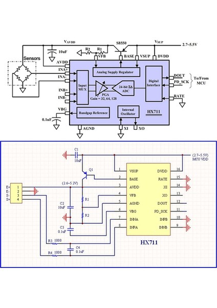 Dijital Yük Hücre Ağırlığı Sensörü-4 Setler 1kg Yük Hücre HX711 Ad Tartım Amplifikatör Modülü Basınç Sensörü Hücre Amplifikatörü (Yurt Dışından) modelleri