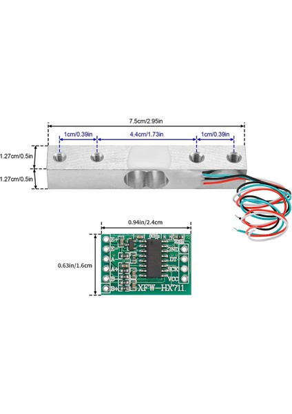 Dijital Yük Hücre Ağırlığı Sensörü-4 Setler 1kg Yük Hücre HX711 Ad Tartım Amplifikatör Modülü Basınç Sensörü Hücre Amplifikatörü (Yurt Dışından) fırsatları