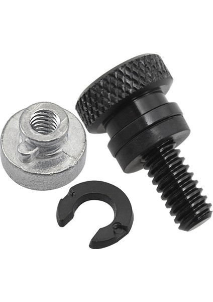 1/4in Siyah Arka Çamurluk Yolcu Koltuk Cıvatası Sekme Sportster Xl 883 1200 Fatboy Road King Softail Aksesuarları (Yurt Dışından)