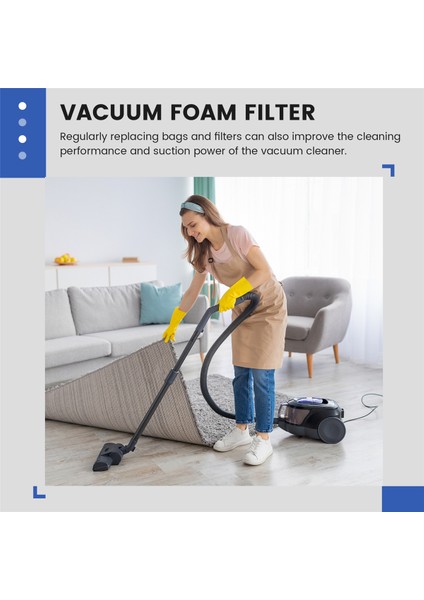 Mağaza-Vac, Genie ve Vacmaster Için Uygun Yıkanabilir ve Yeniden Kullanılabilir Köpük Filtresi 90585 9058500 Elektrikli Süpürgeler (Yurt Dışından) indirimleri