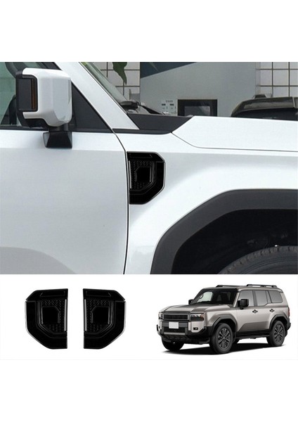 Toyota Prado LC250 2024 Araç Için Araç Sade Çalıştırma Hava Outlet Kapak Döşeme Geri Dış Aksesuarlar Parlak Siyah (Yurt Dışından) indirimleri