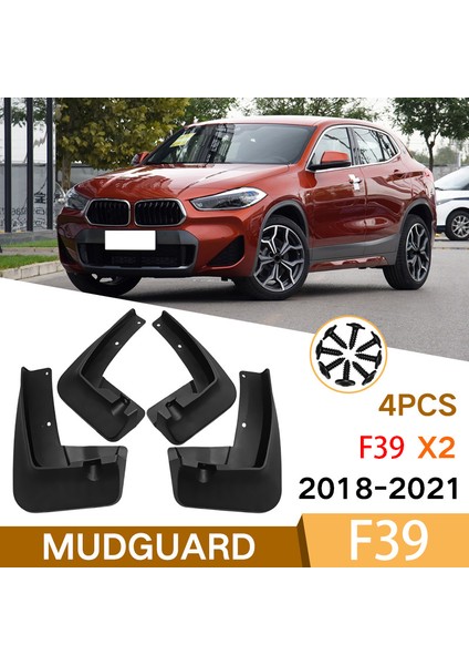 -Bmw X2 F39 2018 2019 2020 2021 Ön Arka Araç Çamurluk Çamurluk Çamur Koruma Fleps Splash Flep Mudguards (Yurt Dışından) fiyatları