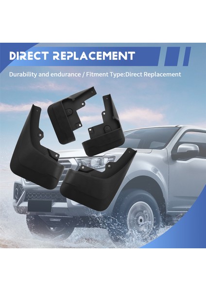 Great Wall Cannon Için Gwm Poer Ute 22020 021 2022 Araba Çamur Flaps Sıçraması Guard Mudguard Çamurlu Çamurluk Harici Kapak (Yurt Dışından) indirimleri