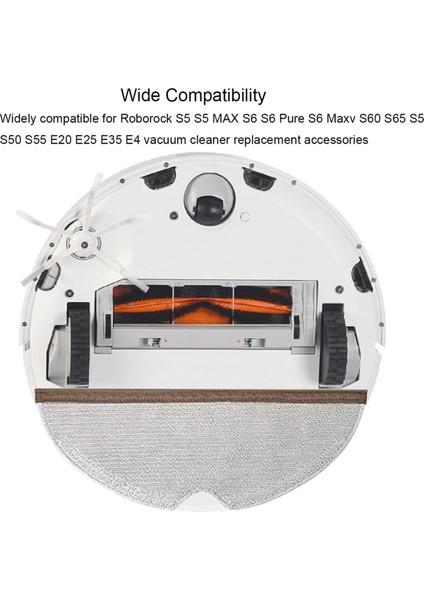 Xiaomi Roborock S6 S60 S65 S5 S5 Max S6 Maxv S6 Saf Robot Vakum Süpürge Ana Yan Fırça Hepa Filtre Mop Bez Parçaları (Yurt Dışından) fırsatları