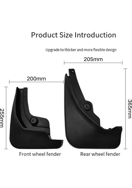 4pcs Araba Çamurlu Çamur Anti-Splash Çamur Muhafızları Peugeot 3008 Gt 4008 2016-2022 Için Ön Arka Çamurluk Tekerlek Çamurlukları (Yurt Dışından) fırsatları
